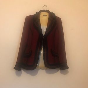 Red Suit Jacket Size 10